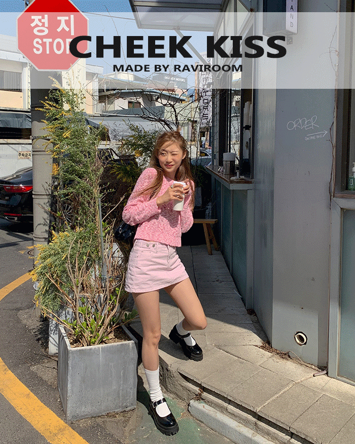[CHEEK KISS] S/S 뮤즈 골반 치마바지 (pink)